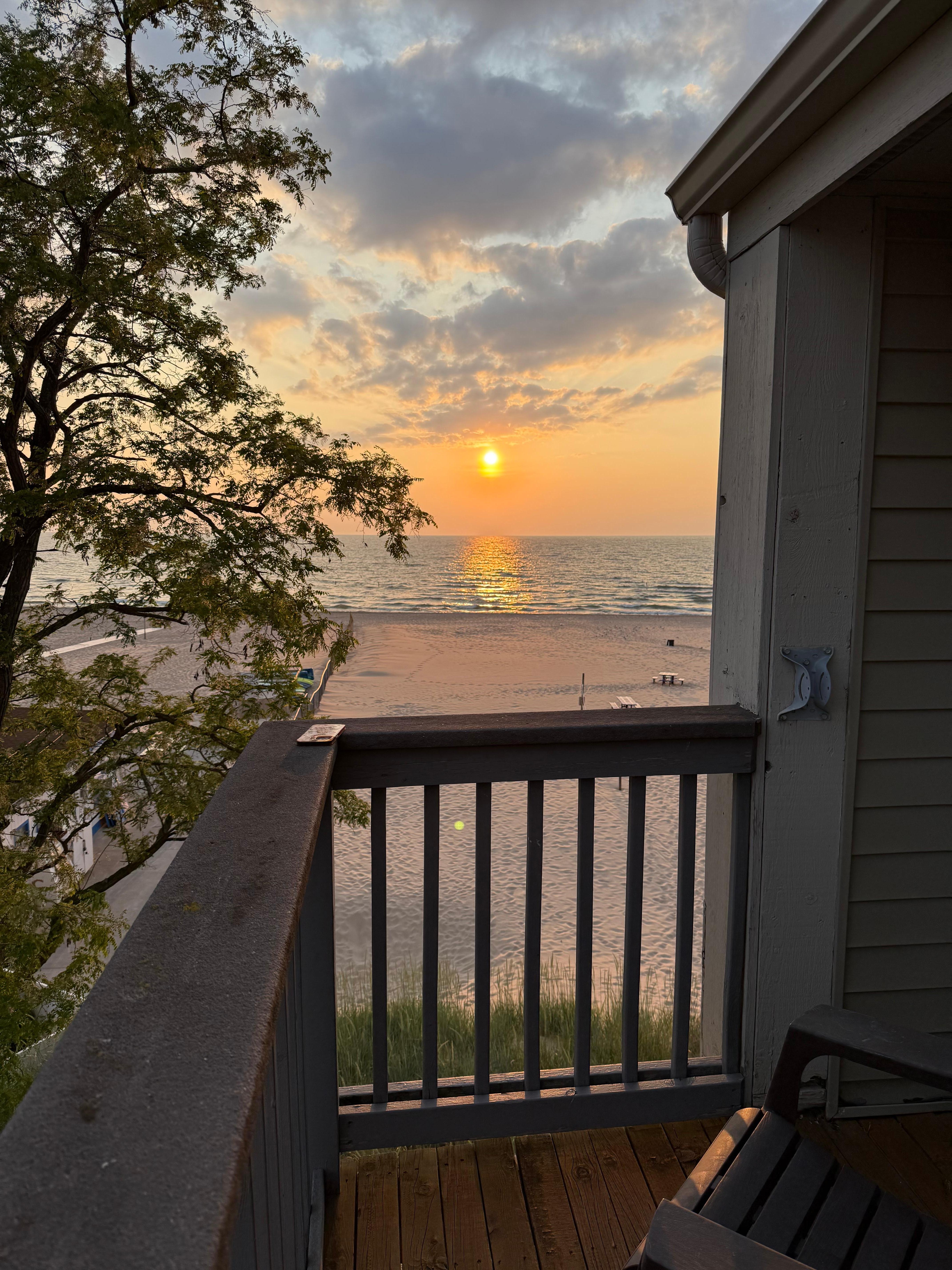 Sunset off the master balcony
