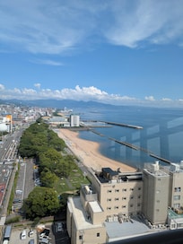 近くの別府タワーからの眺め①