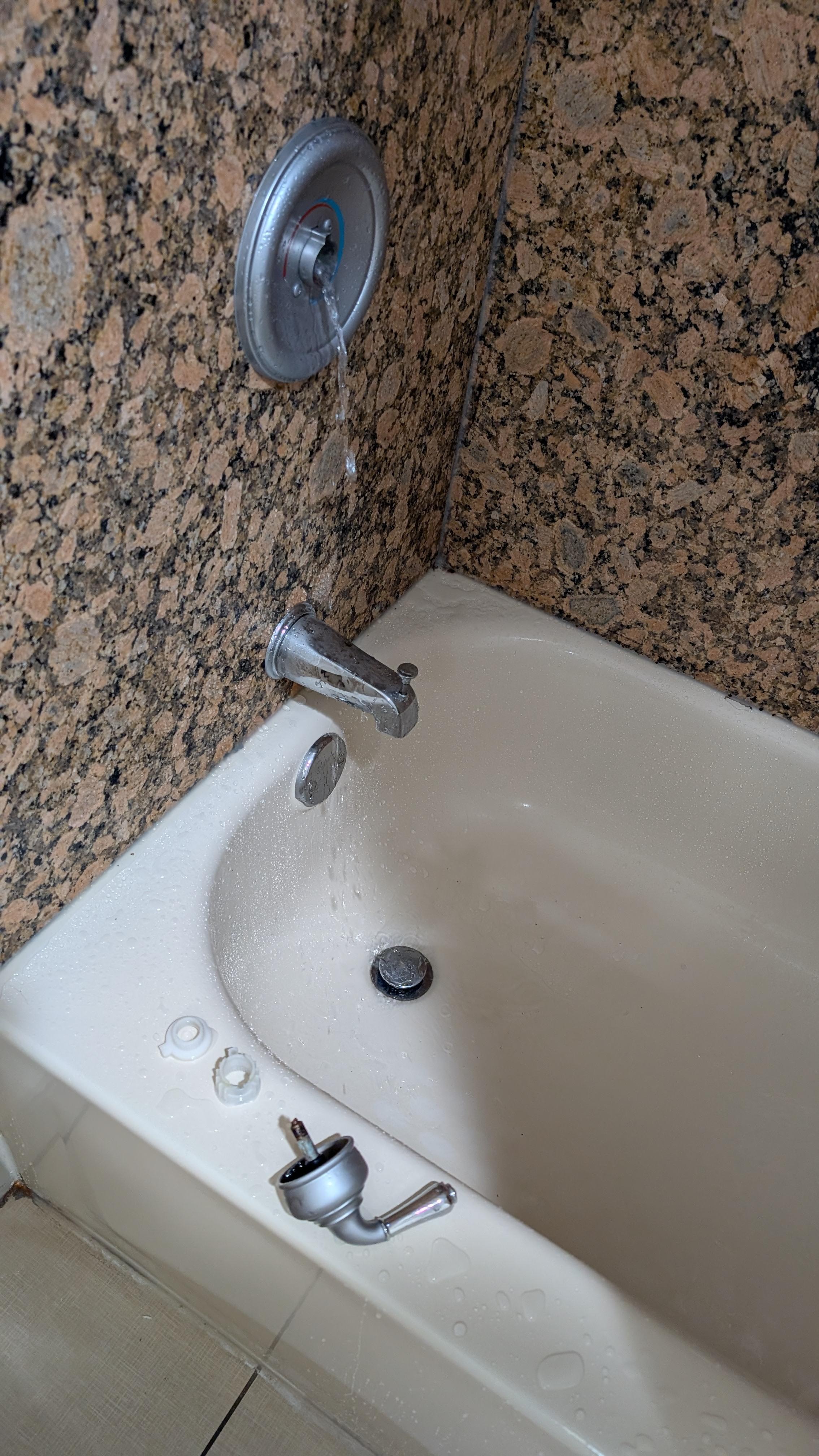 Unfortunately the handle came off in my shower and I was unable to turn the water off, but maintenance fixed it quickly except for a slow drip