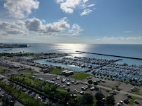 部屋のベランダから