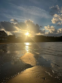 Morgenbad i soloppgang