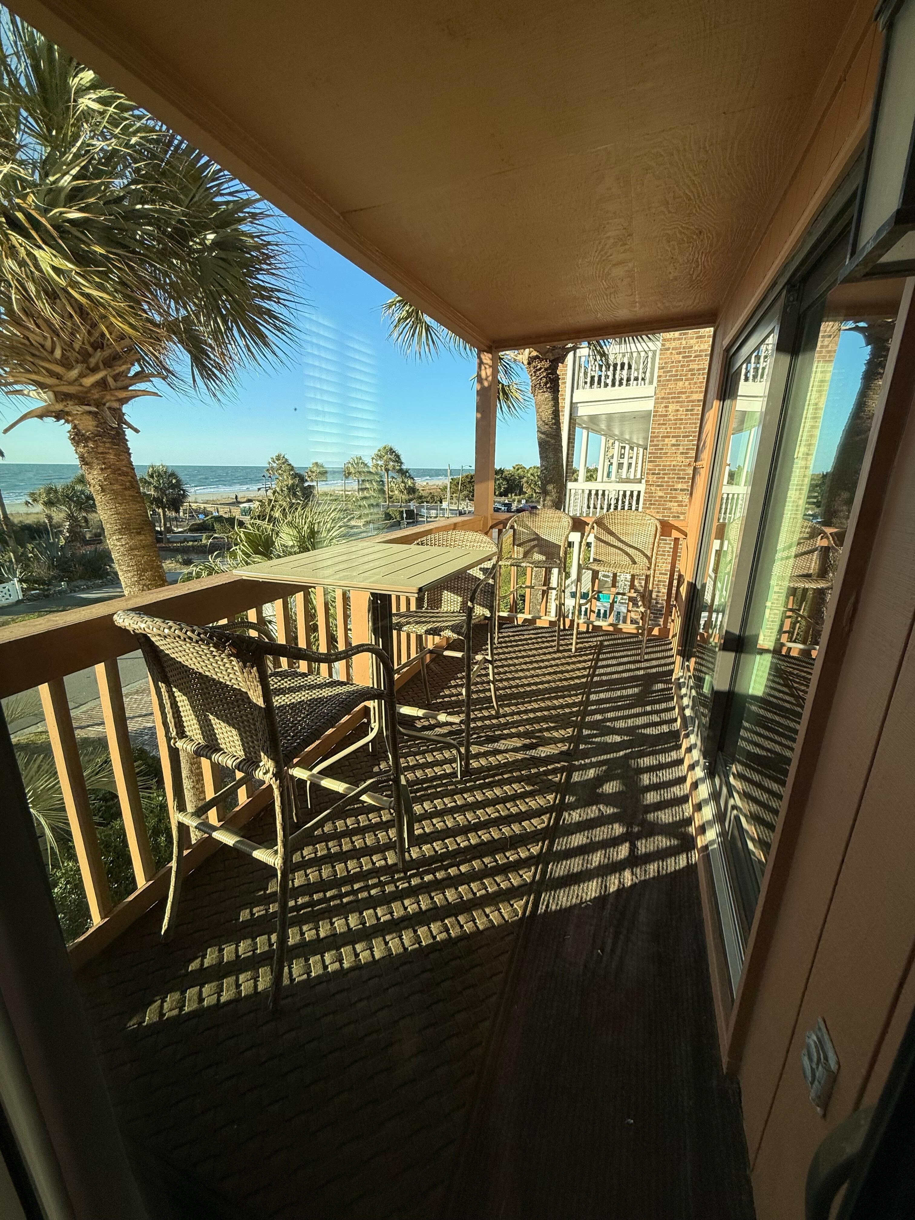  Balcony overlooking ocean