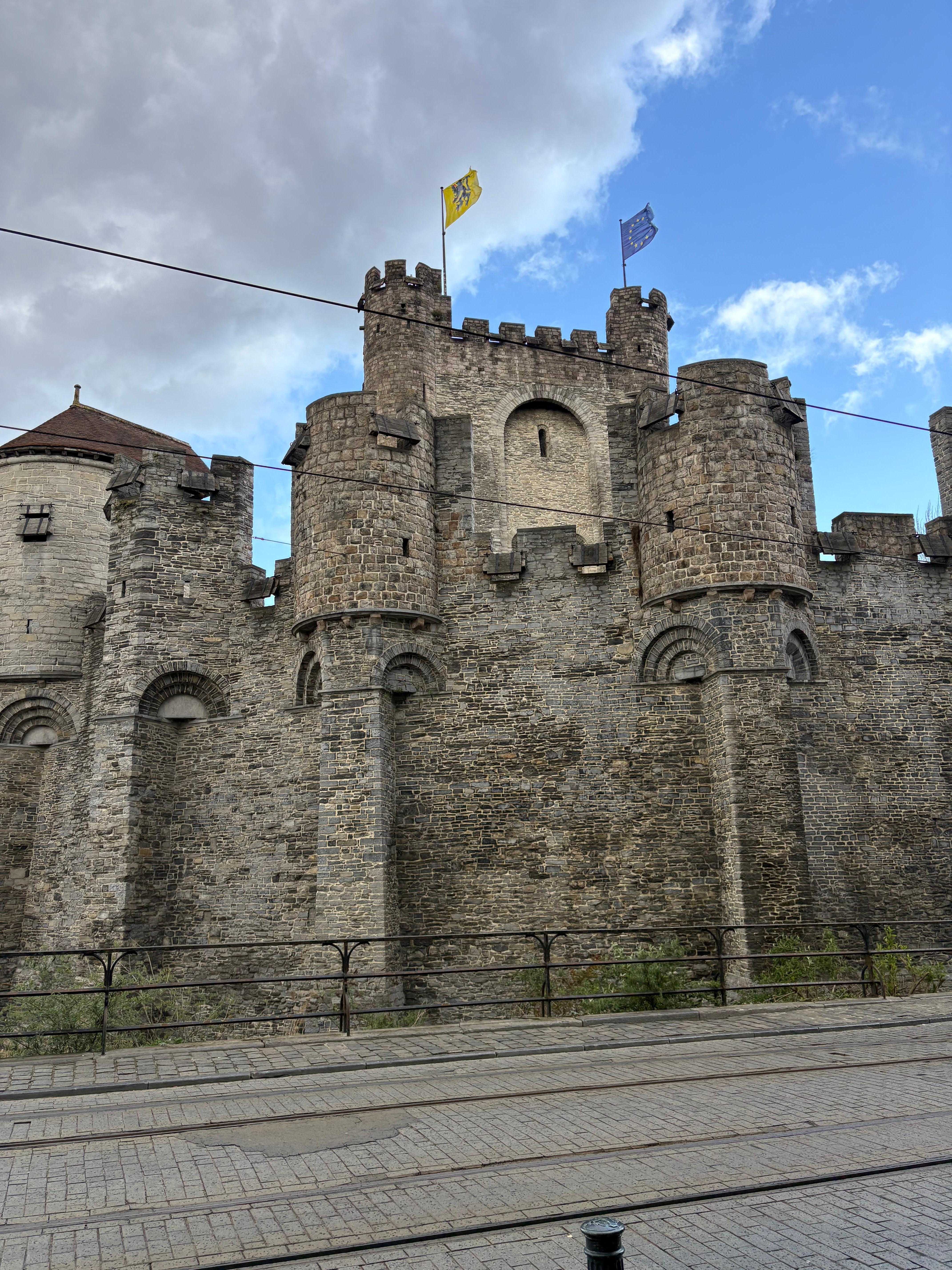 Seconds from the castle. 