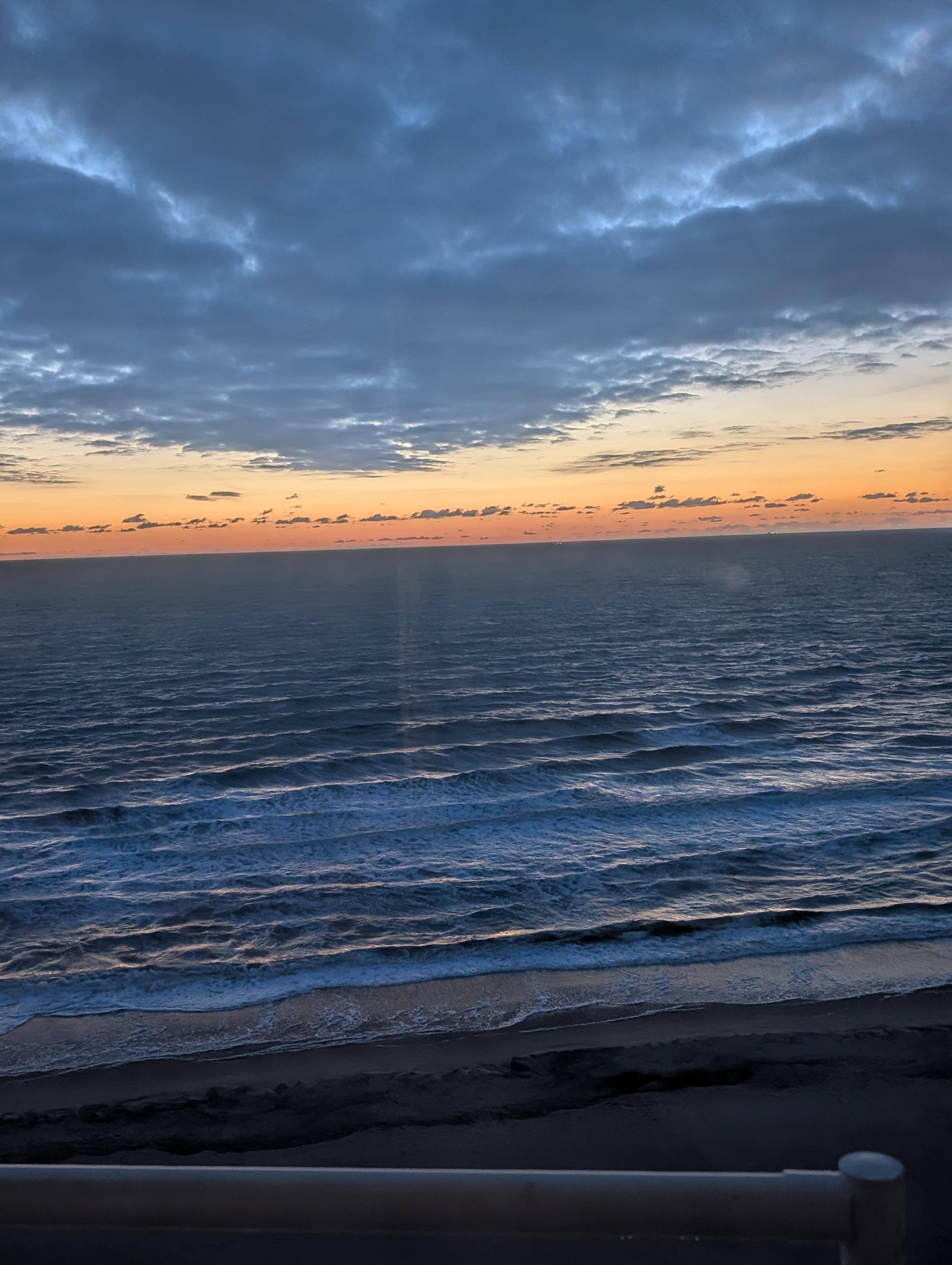 Sunrise taken from our balcony