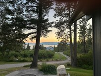 Sunset over Flathead lake