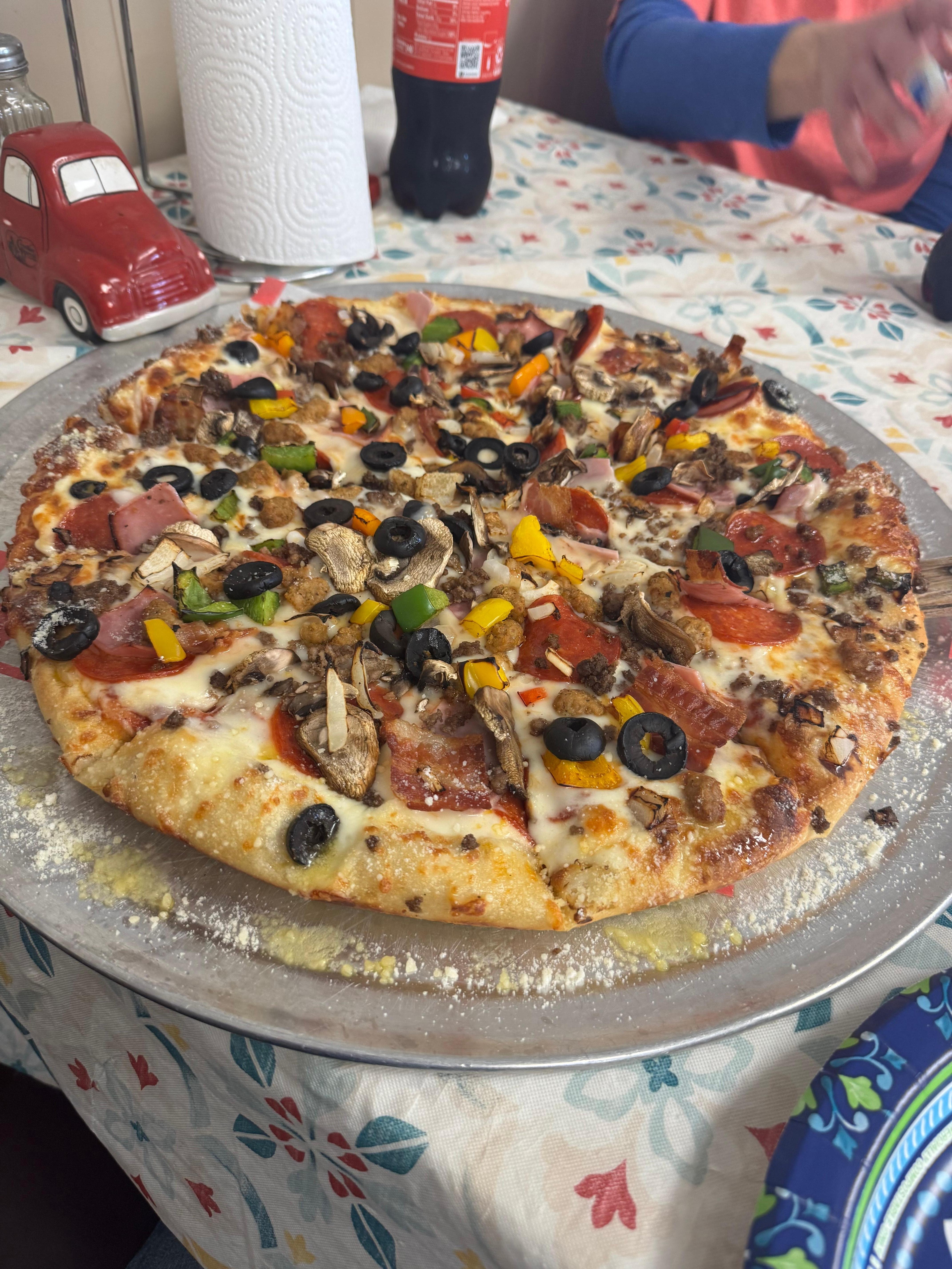 Pizza from Bernie’s.