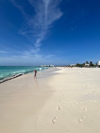 Eagle beach. Sand is white and water is so clear.