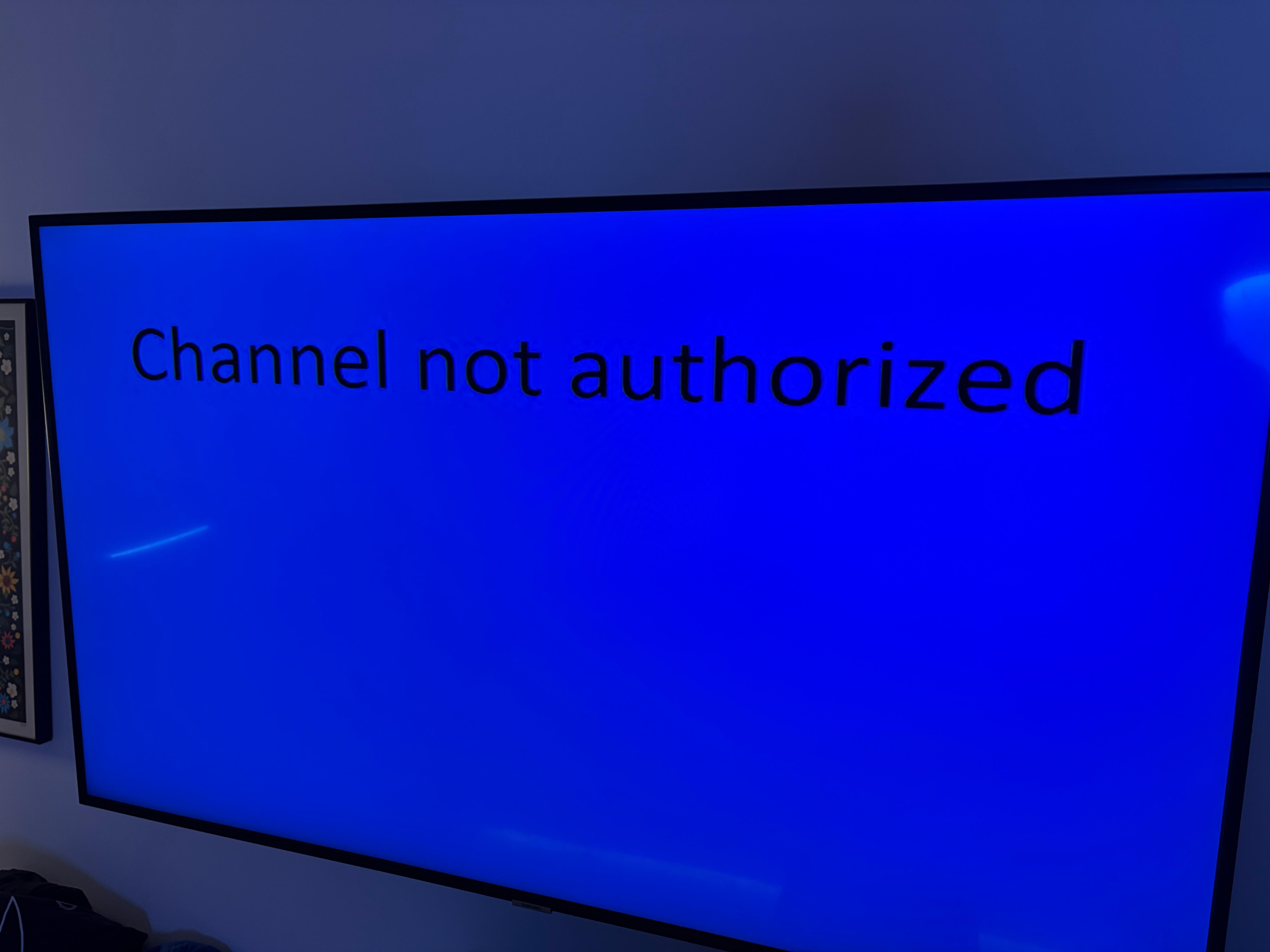 No cable on last night 