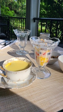 Breakfast in the patio