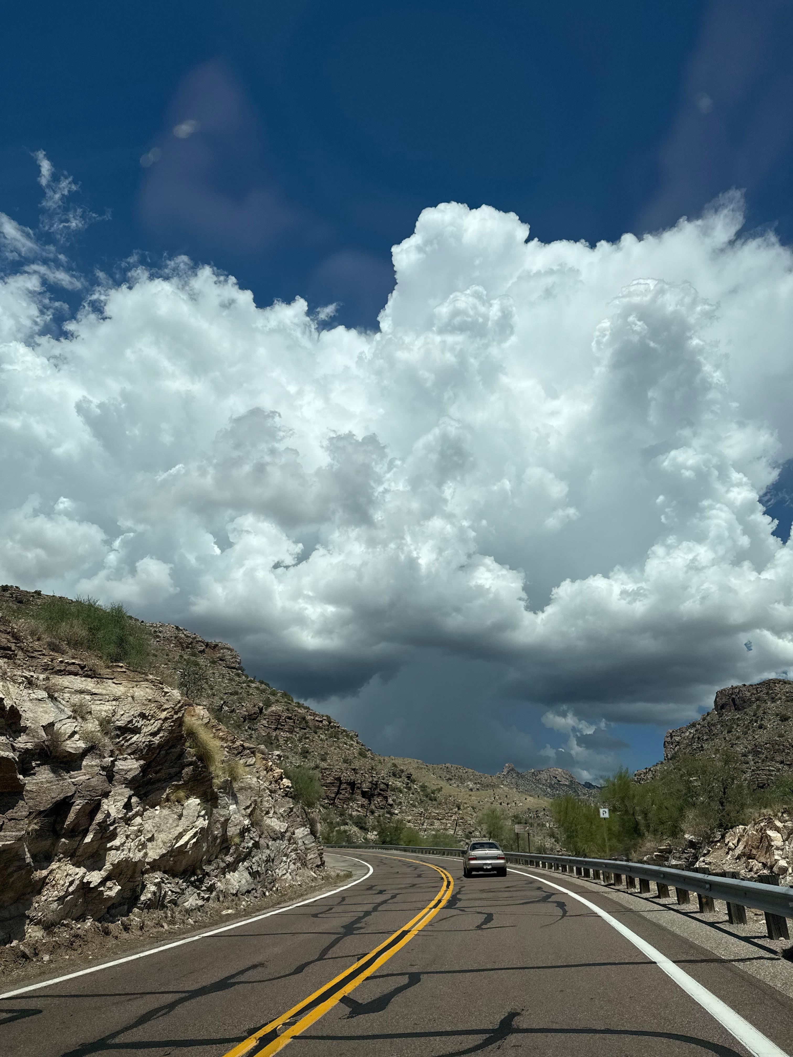 Driving up on the Catalina highway. 