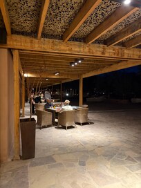 Lovely patio with comfortable seating