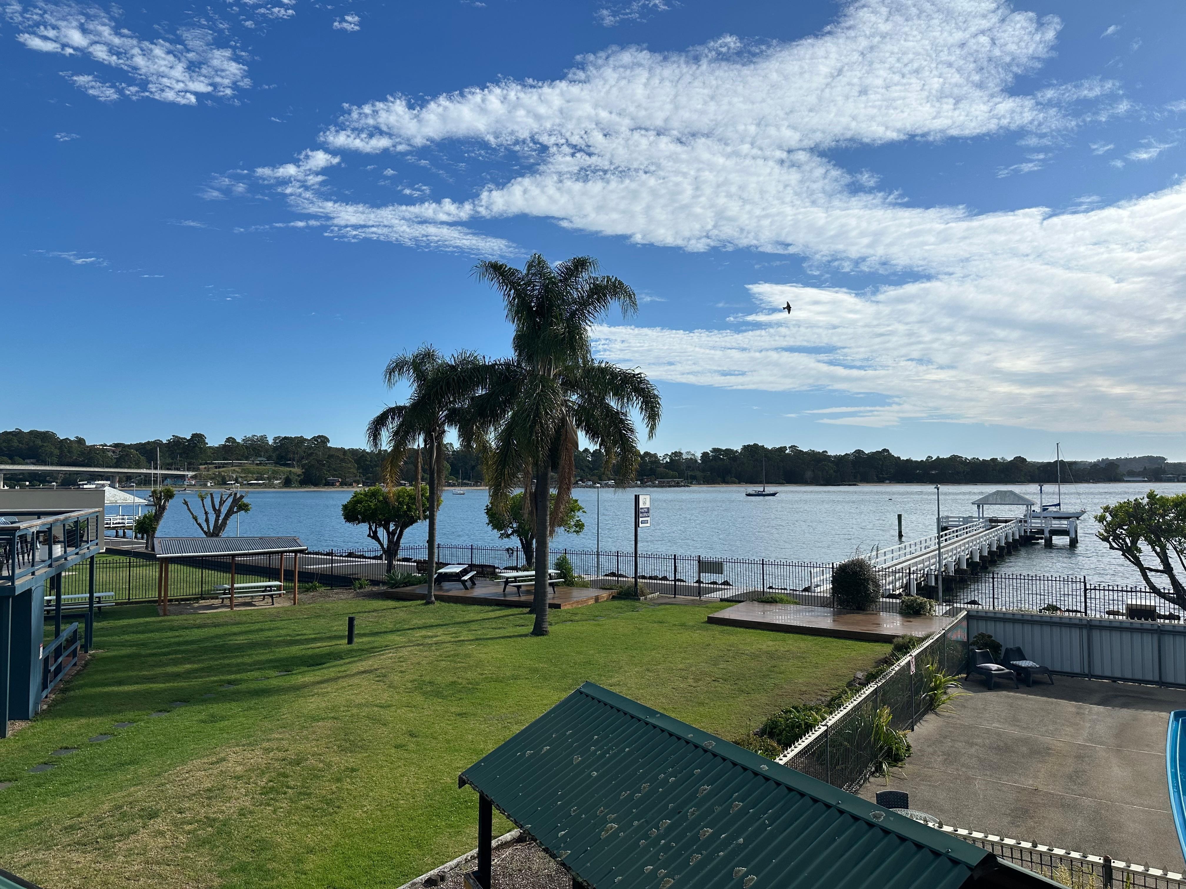 View from 1st floor balcony