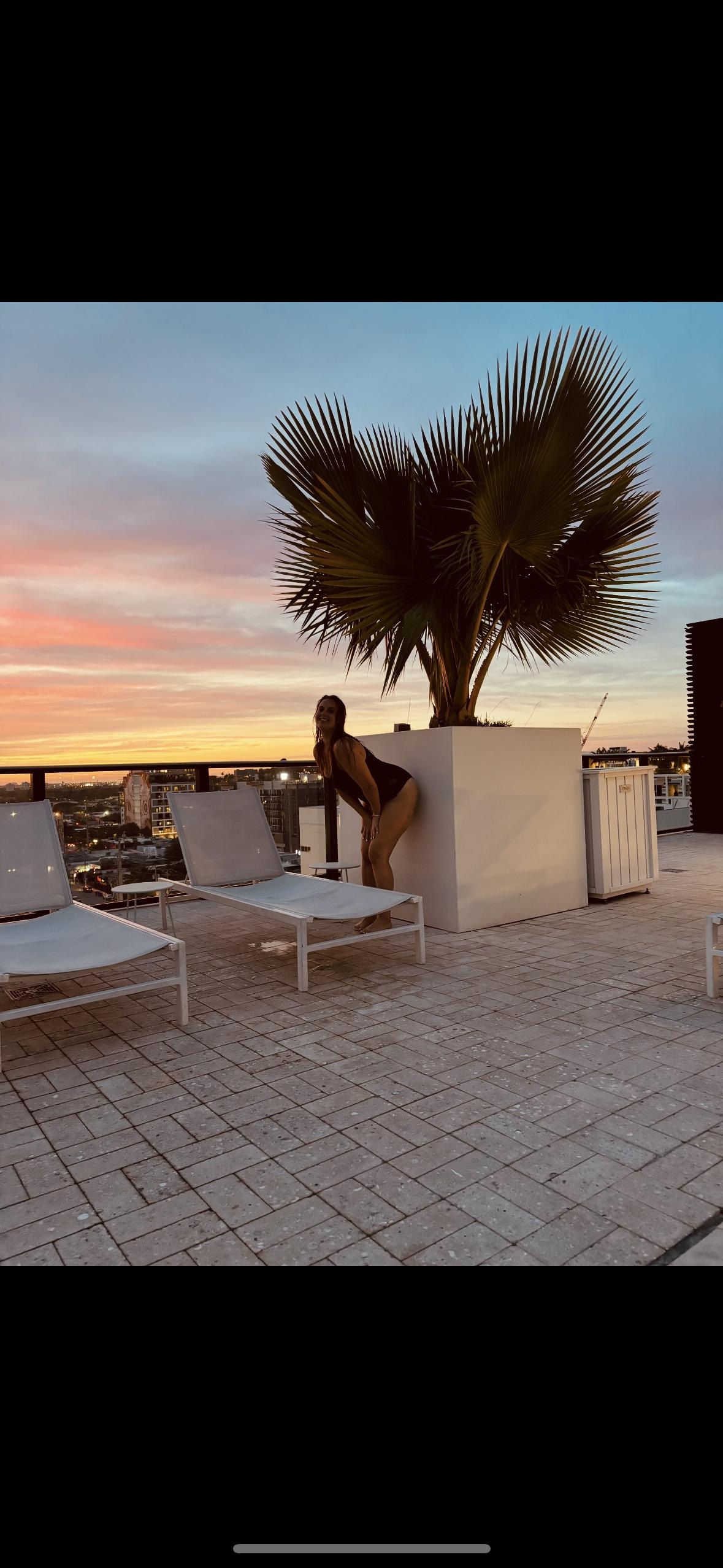 Around the pool area 