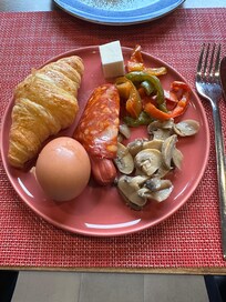 Loved the cooked mushrooms and peppers.