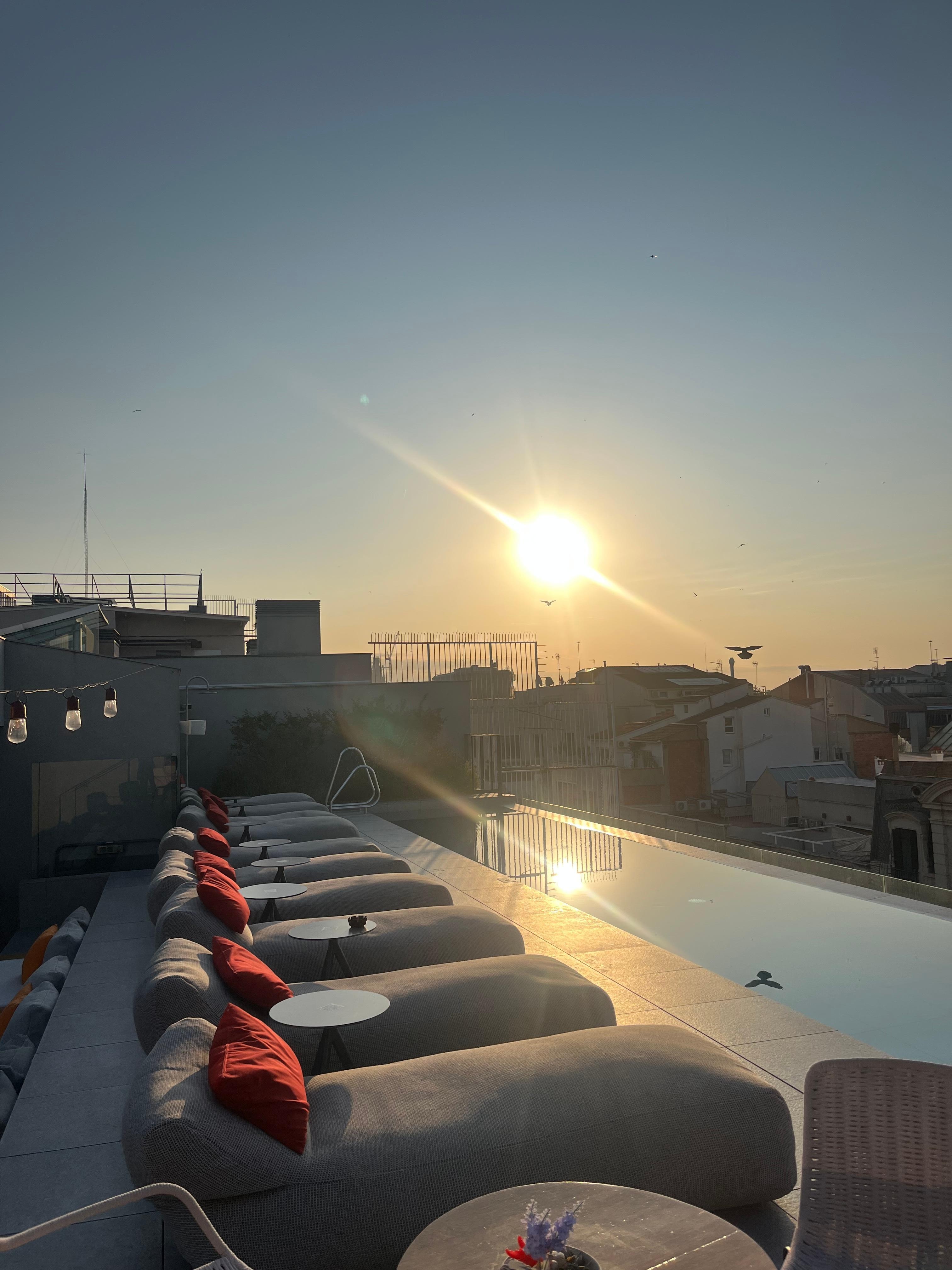 Rooftop at sunrise

