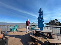 Awesome view from the top deck of the boat dock