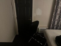 I needed to barricade the door as the door was so loose and not secure. You could slide a ruler in to open it.