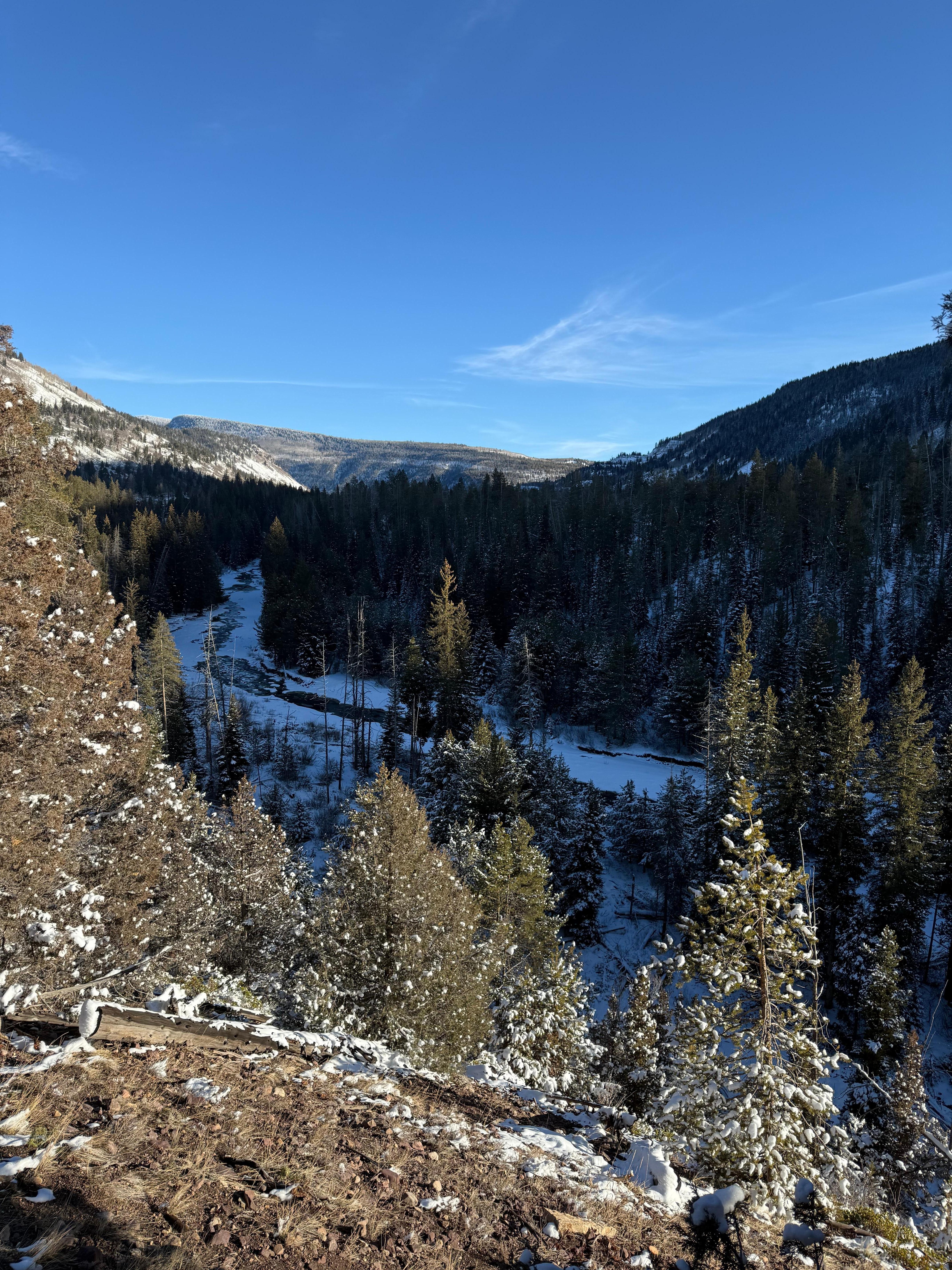 Uinta Mountains are right around the corner. This was about a 10 minute drive. 