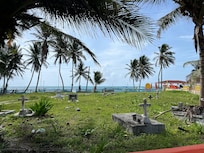 Cemetery next to property