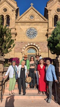 A group visit to the Santa Fe Cathedral