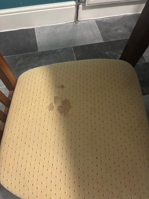 dirty dining chairs