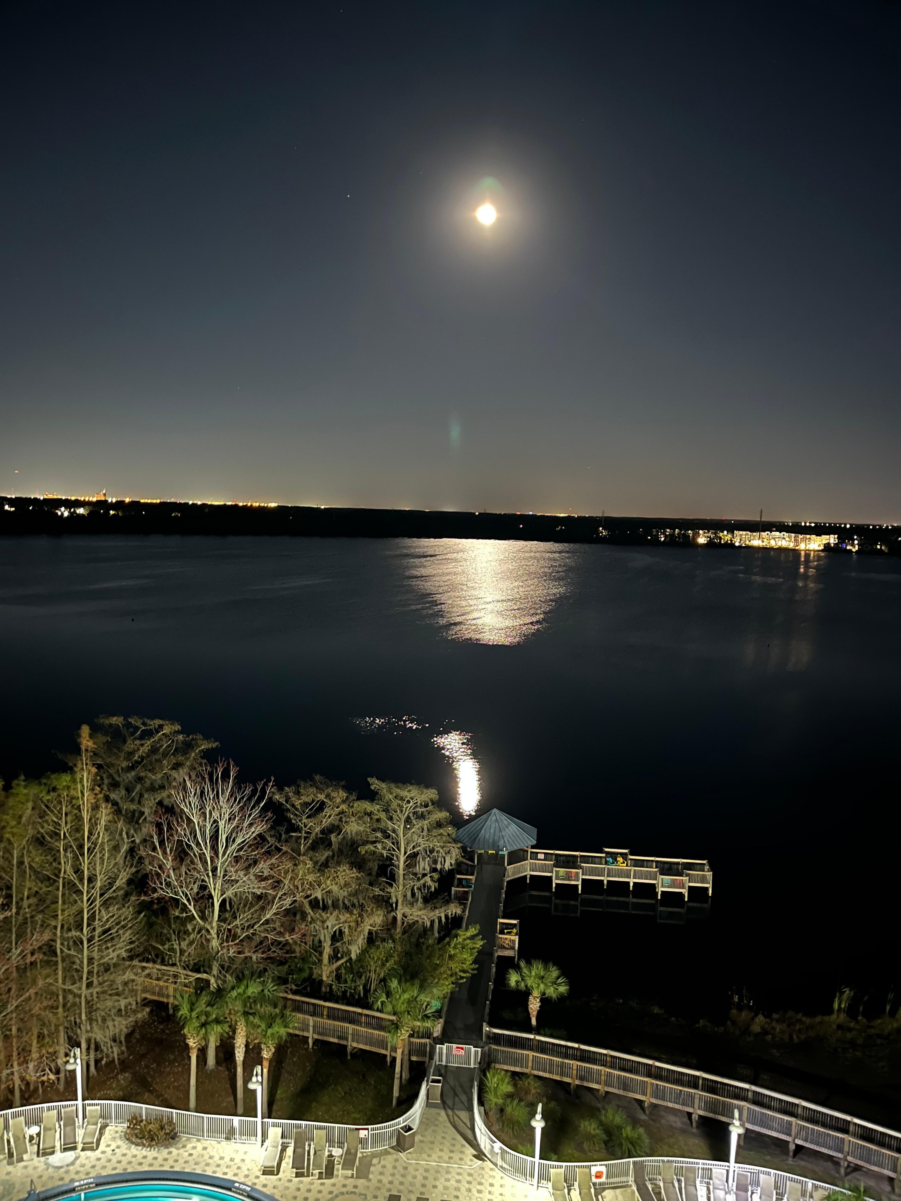 Full moon taken from the balcony.