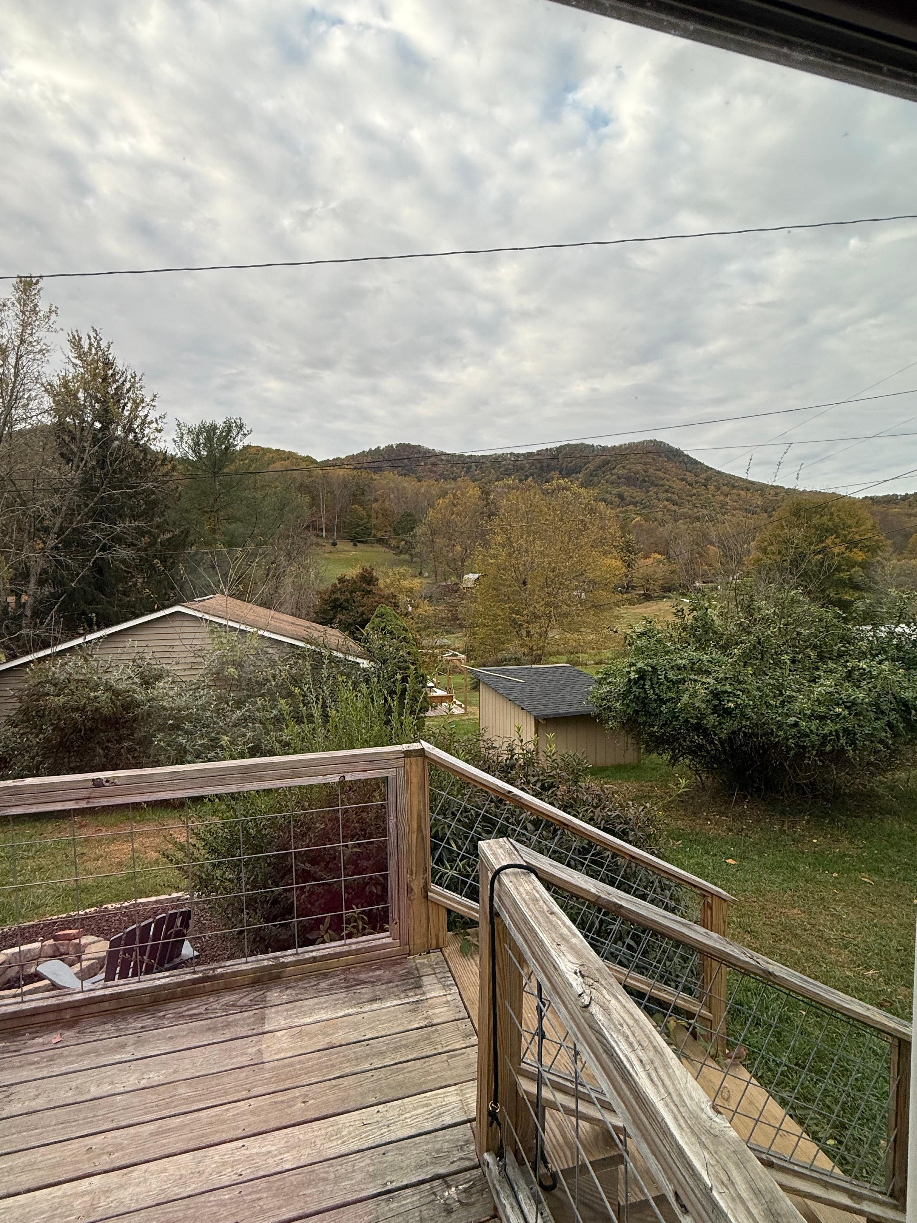 The view from the porch was breathtaking