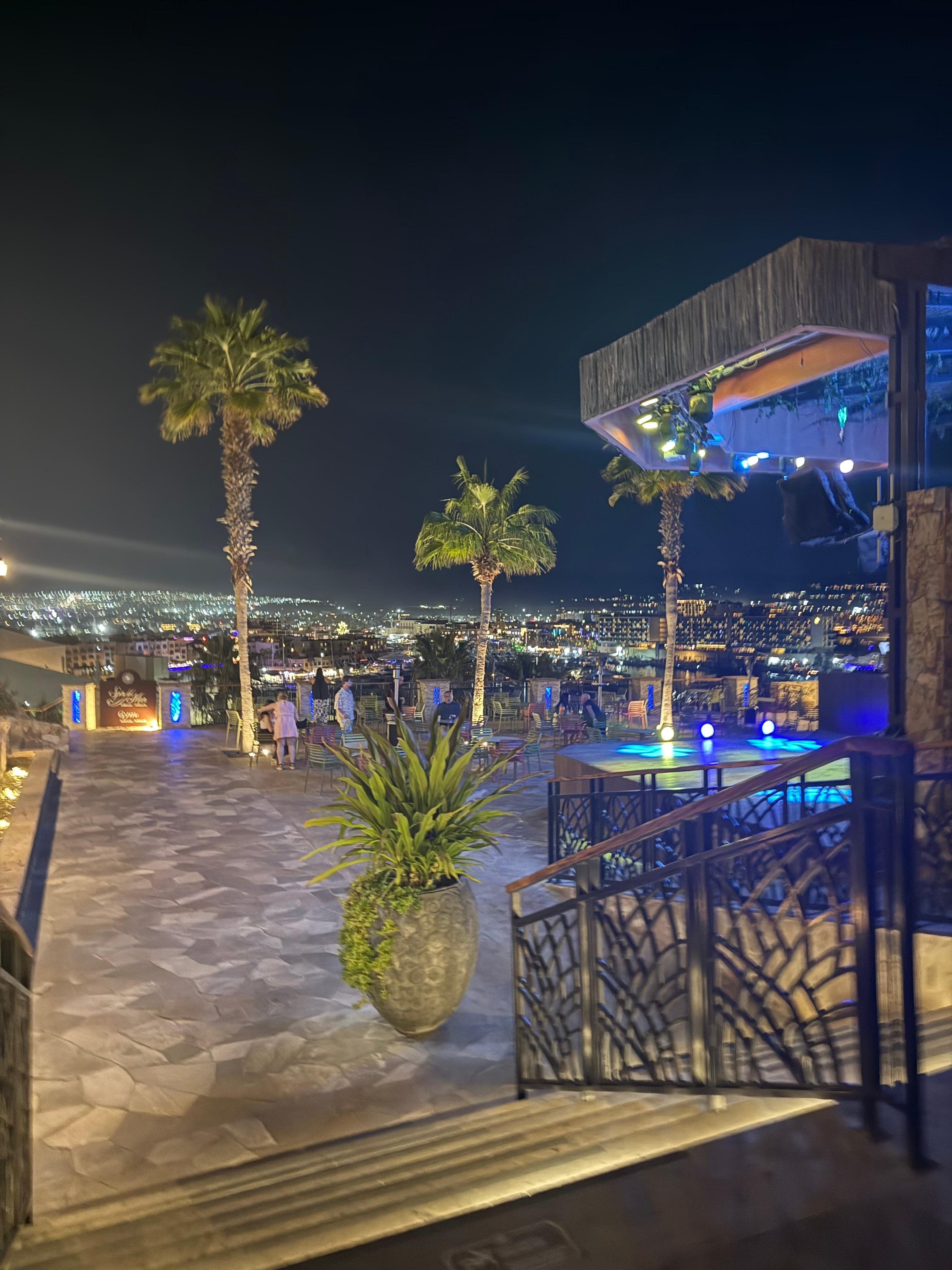 Live entertainment area.