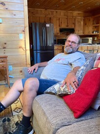 My wonderful hubby for 23 years. Thank God we still have him with us because he had a heart attack on day four of our trip. The Blue Ridge hospital was awesome and got him to Canton for the life saving treatment he needed.