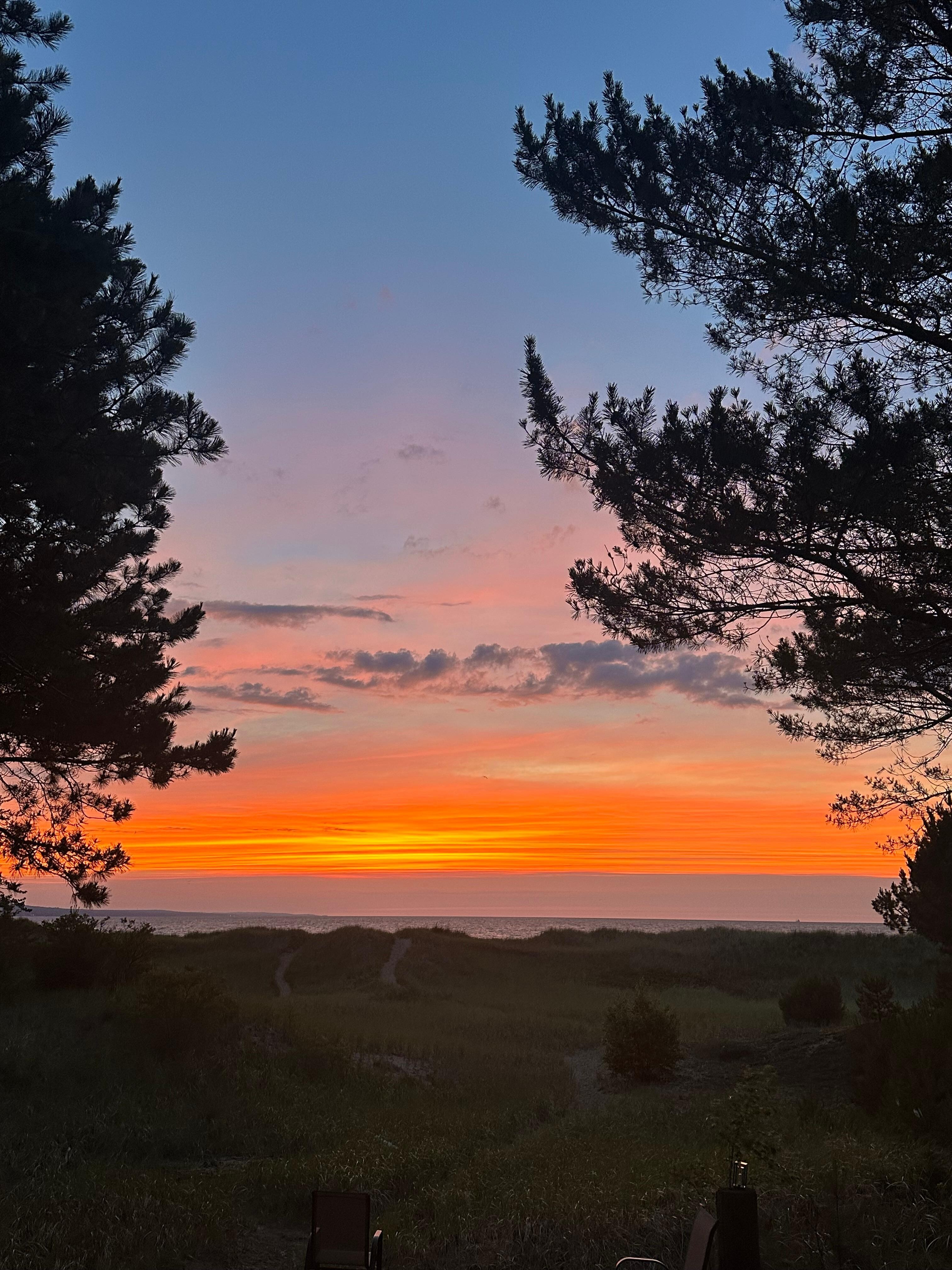 Sunrise from porch