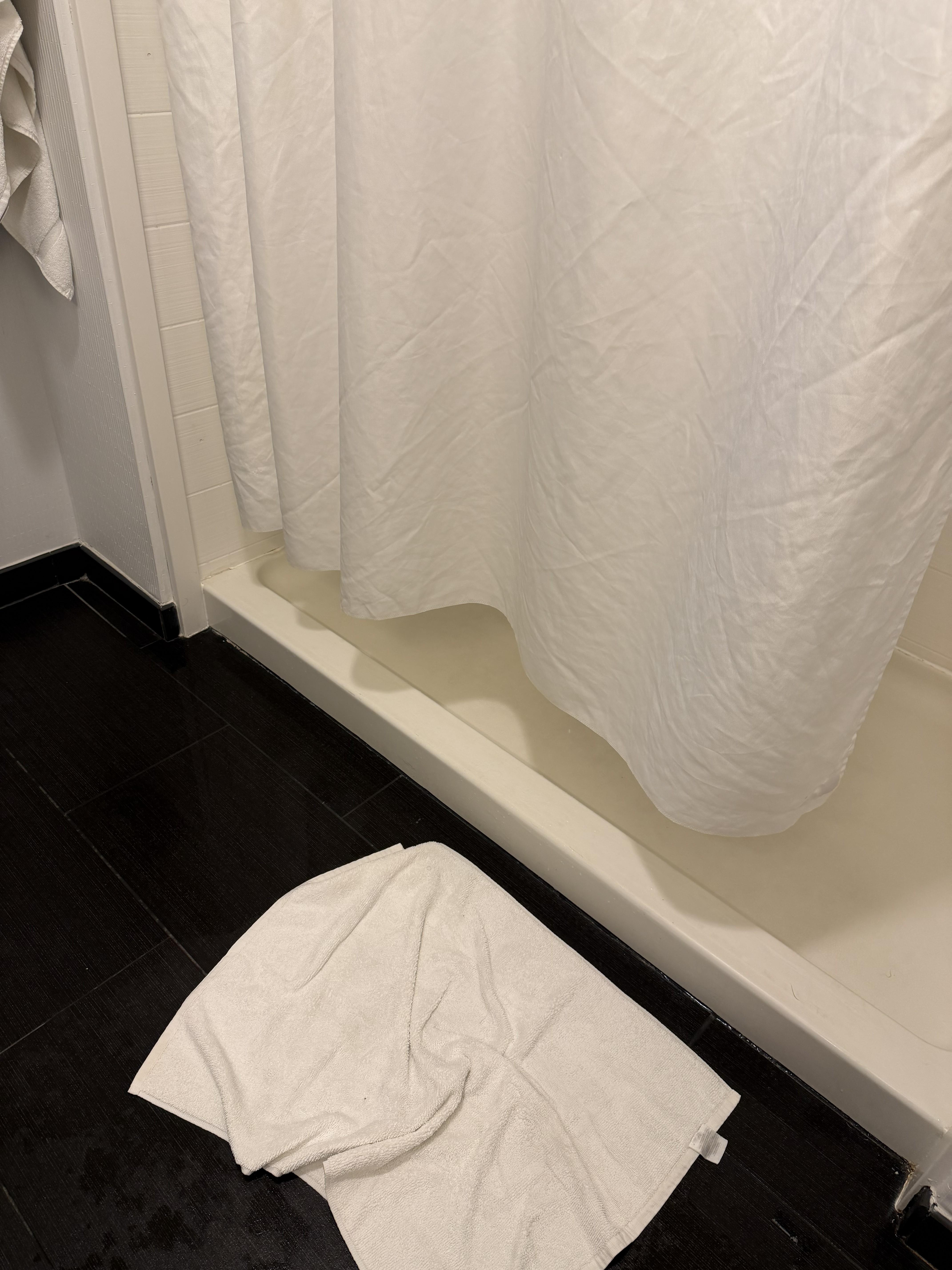 Shower curtain too short