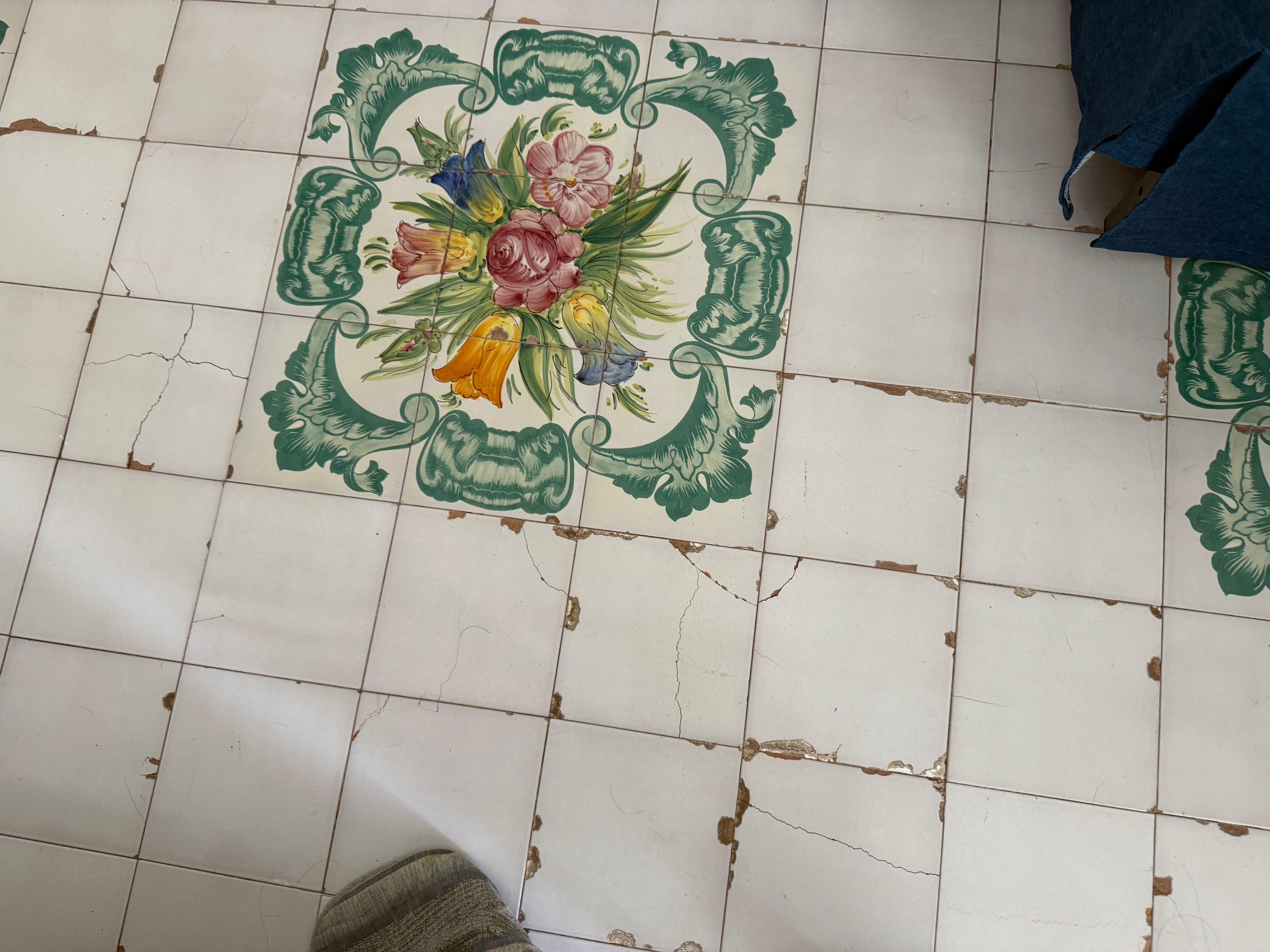 Broken tiles