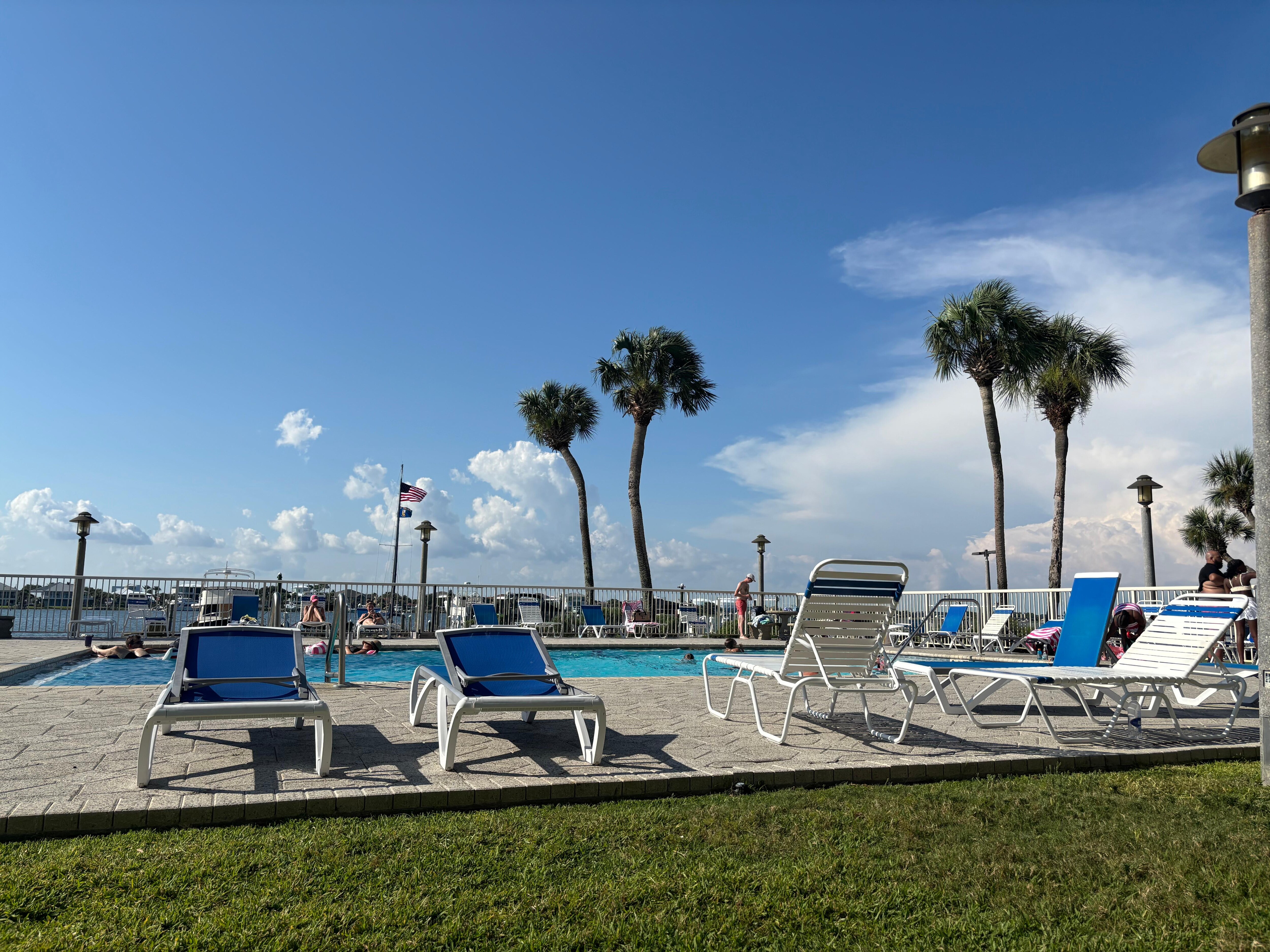 Hammocks by the pool