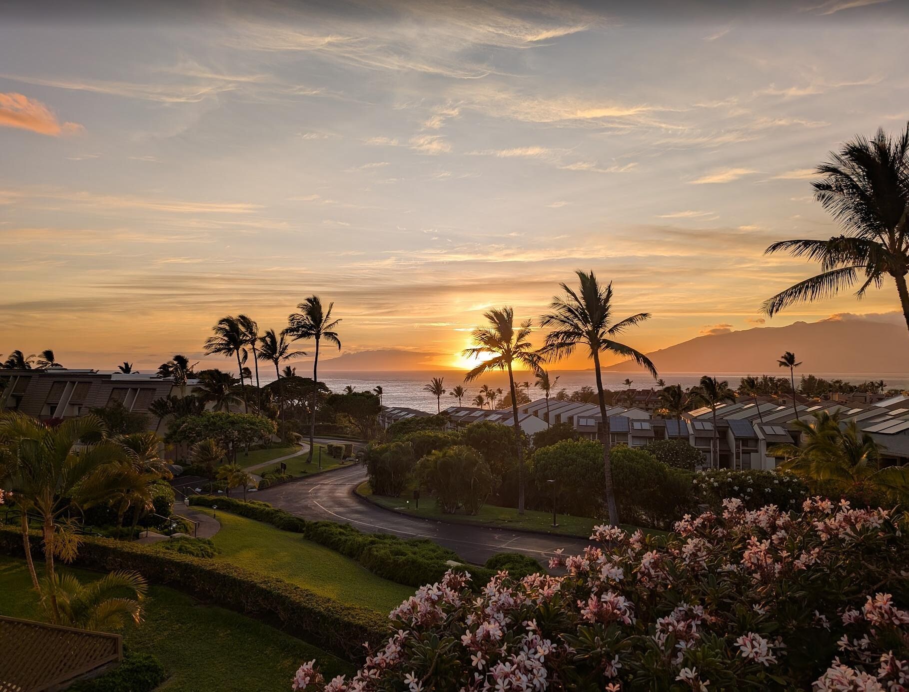 Sunset from the balcony