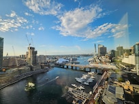 View from the hotel room