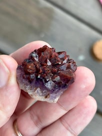 Deep red amethyst find