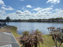 View of the lake from the master bedroom (2nd floor)