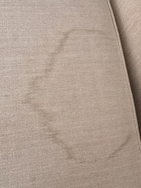 Other side of the cushion stain
