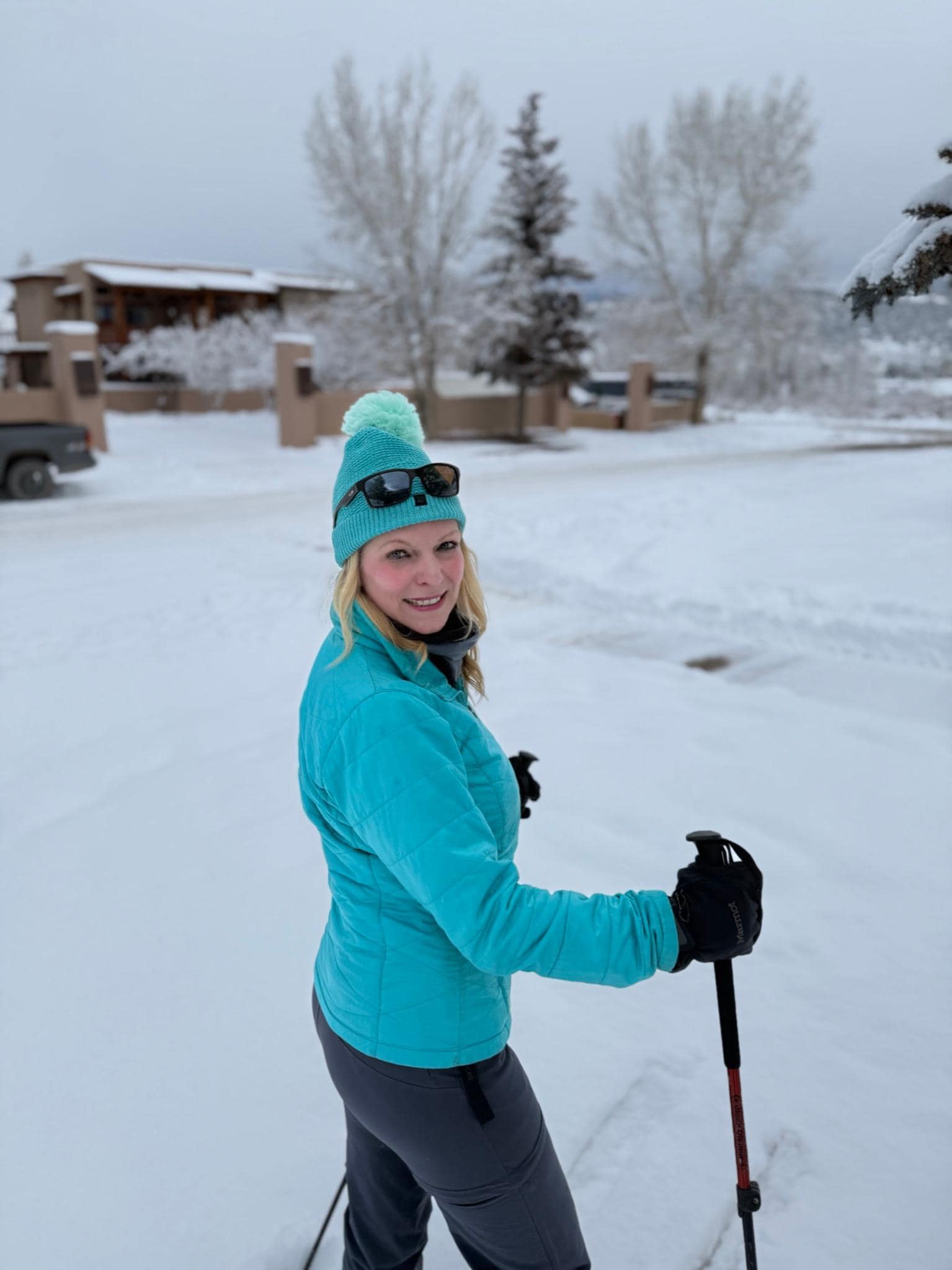 Perfect for beginner to intermediate Nordic skiing across the street 