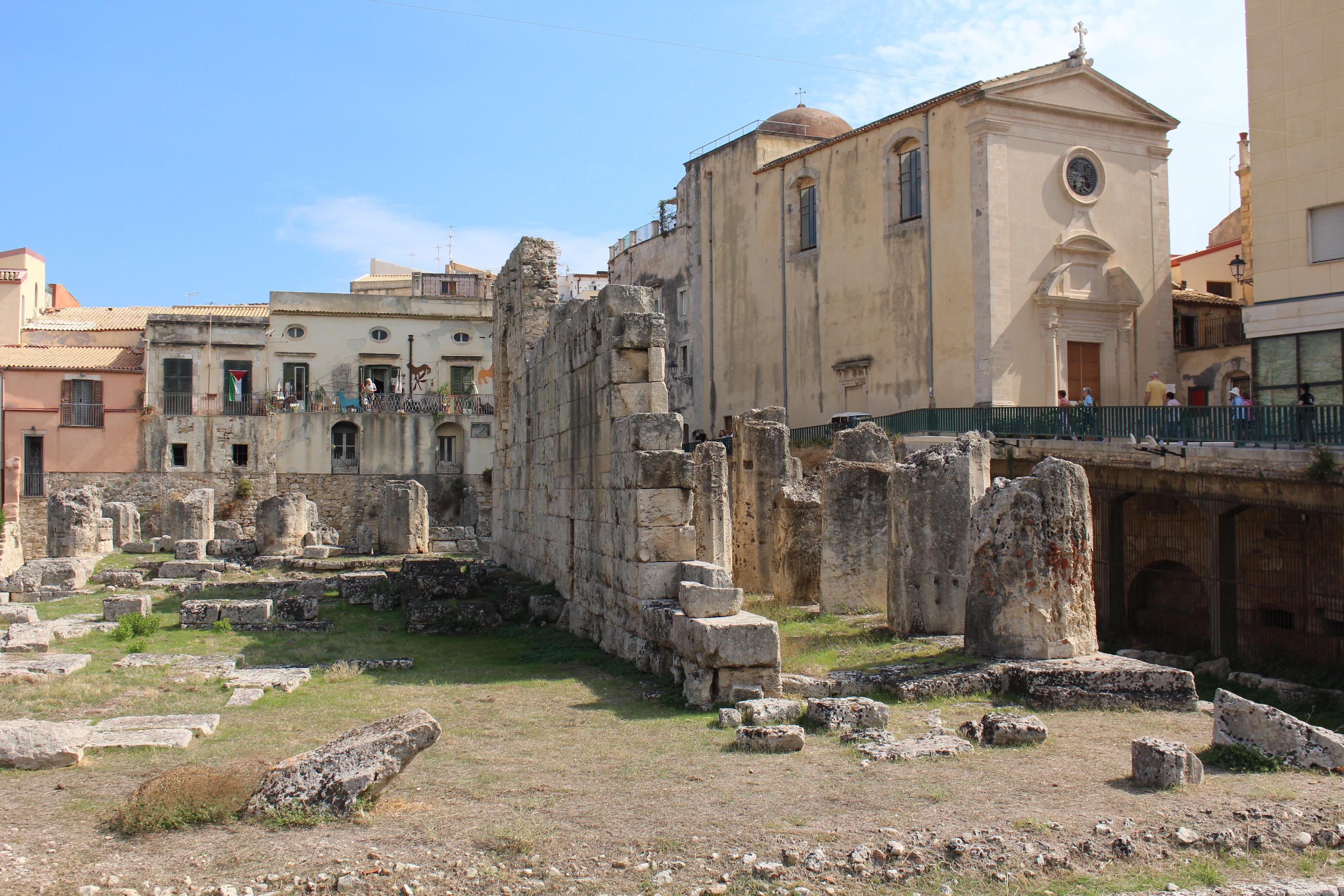 Temple of Apollo in the middle of the city