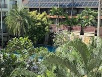View over one of the pools.
