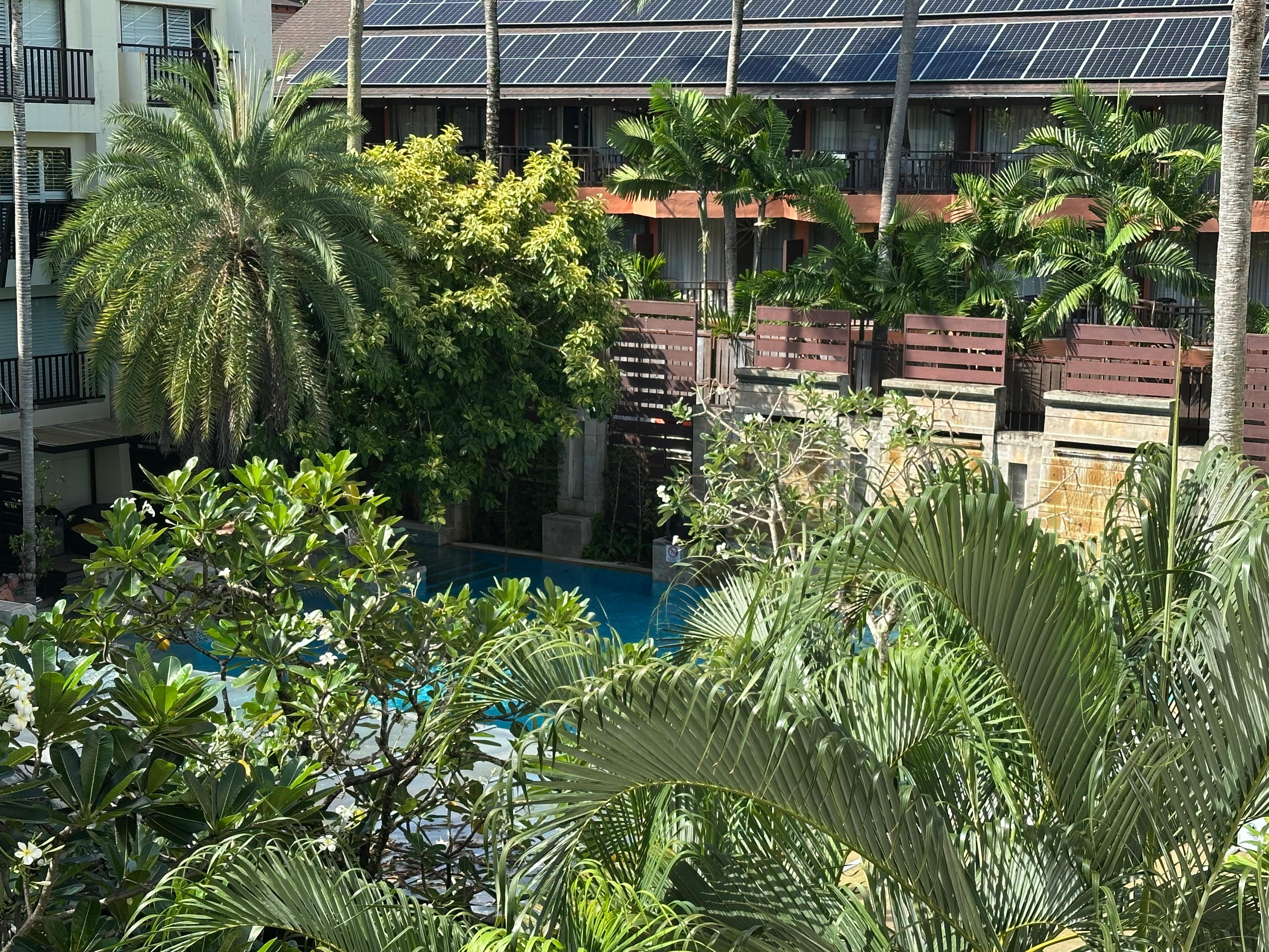 View over one of the pools.