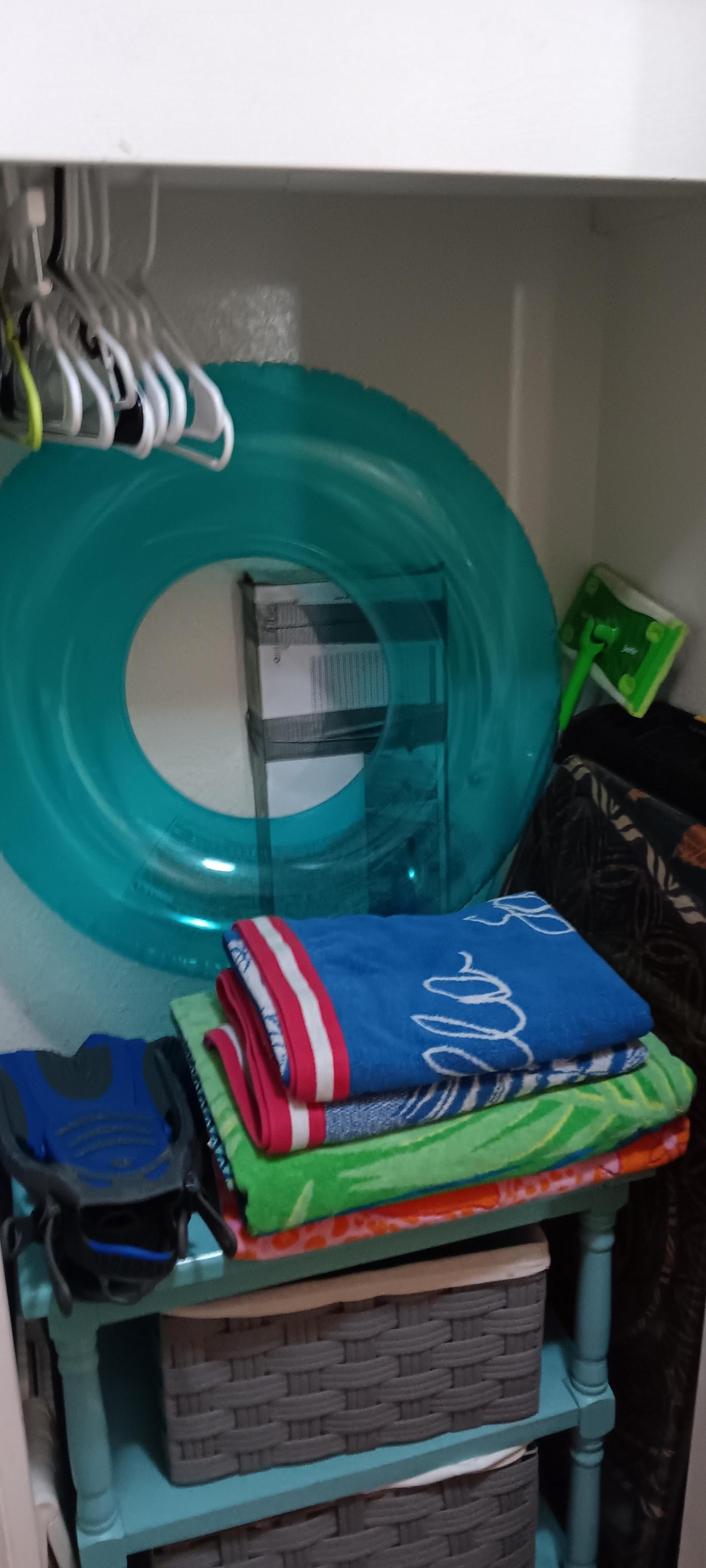 Closet with supplies 