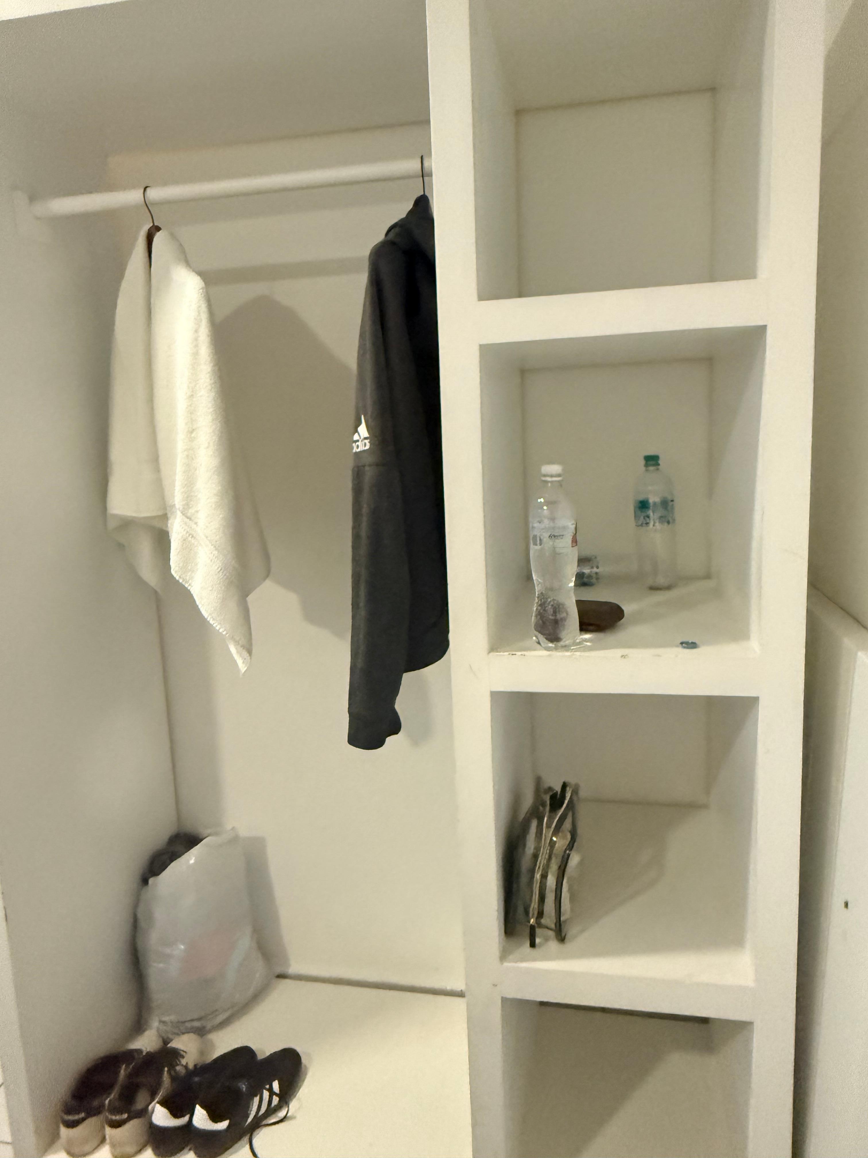 Closet? No iron, no hair dryer