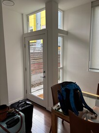 No curtains