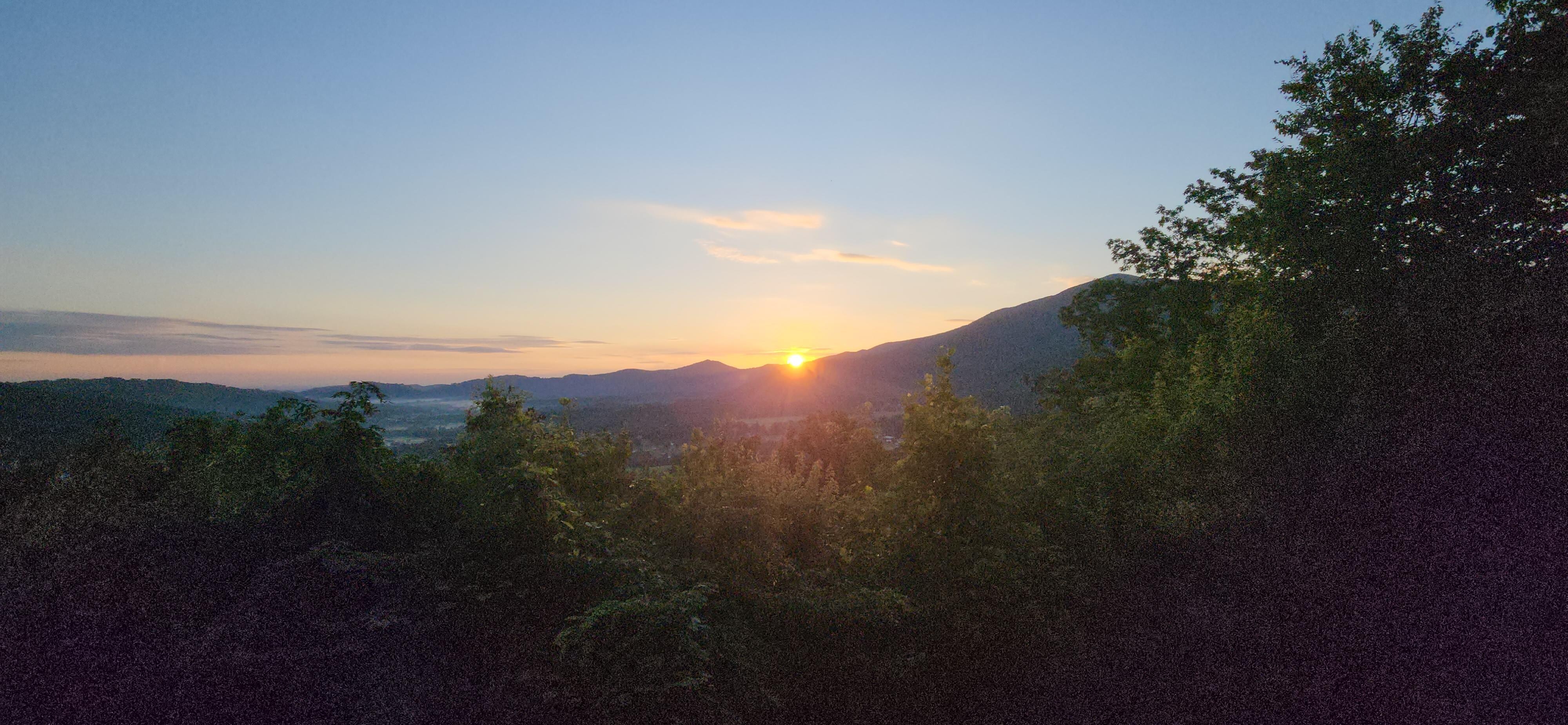 Sunrise from porch