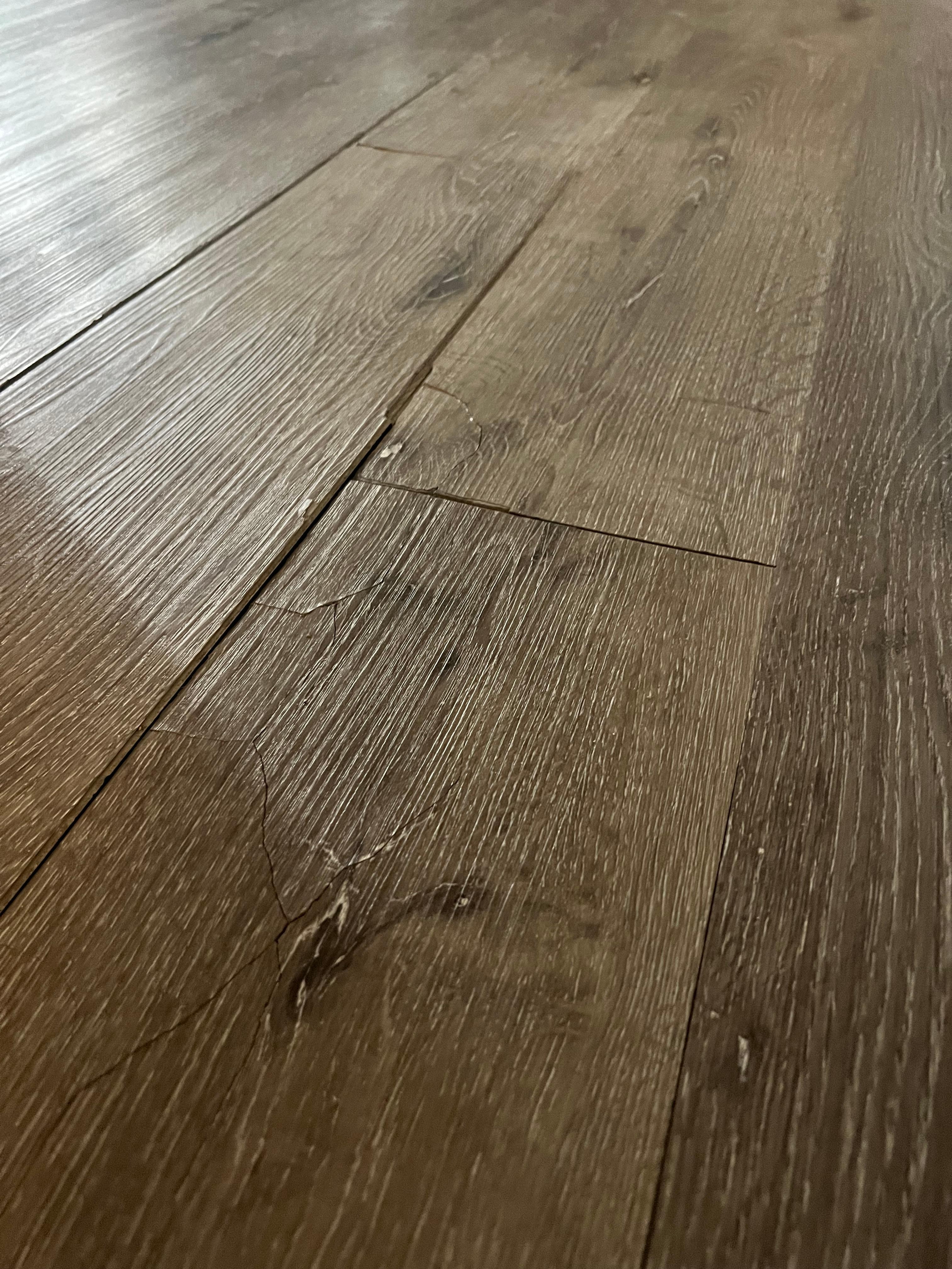 Cracked floors = cut on foot