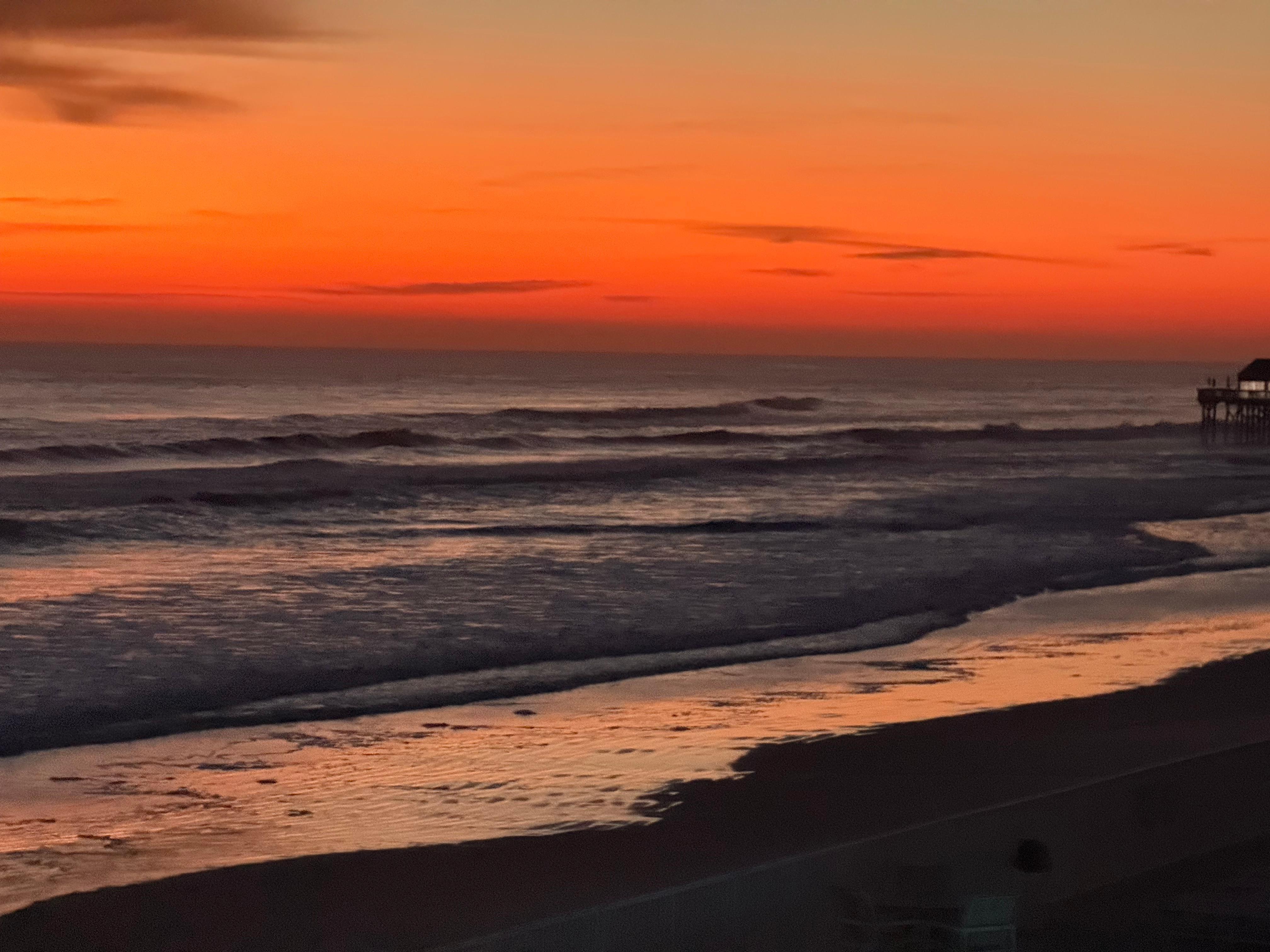 Sunrise from the balcony 