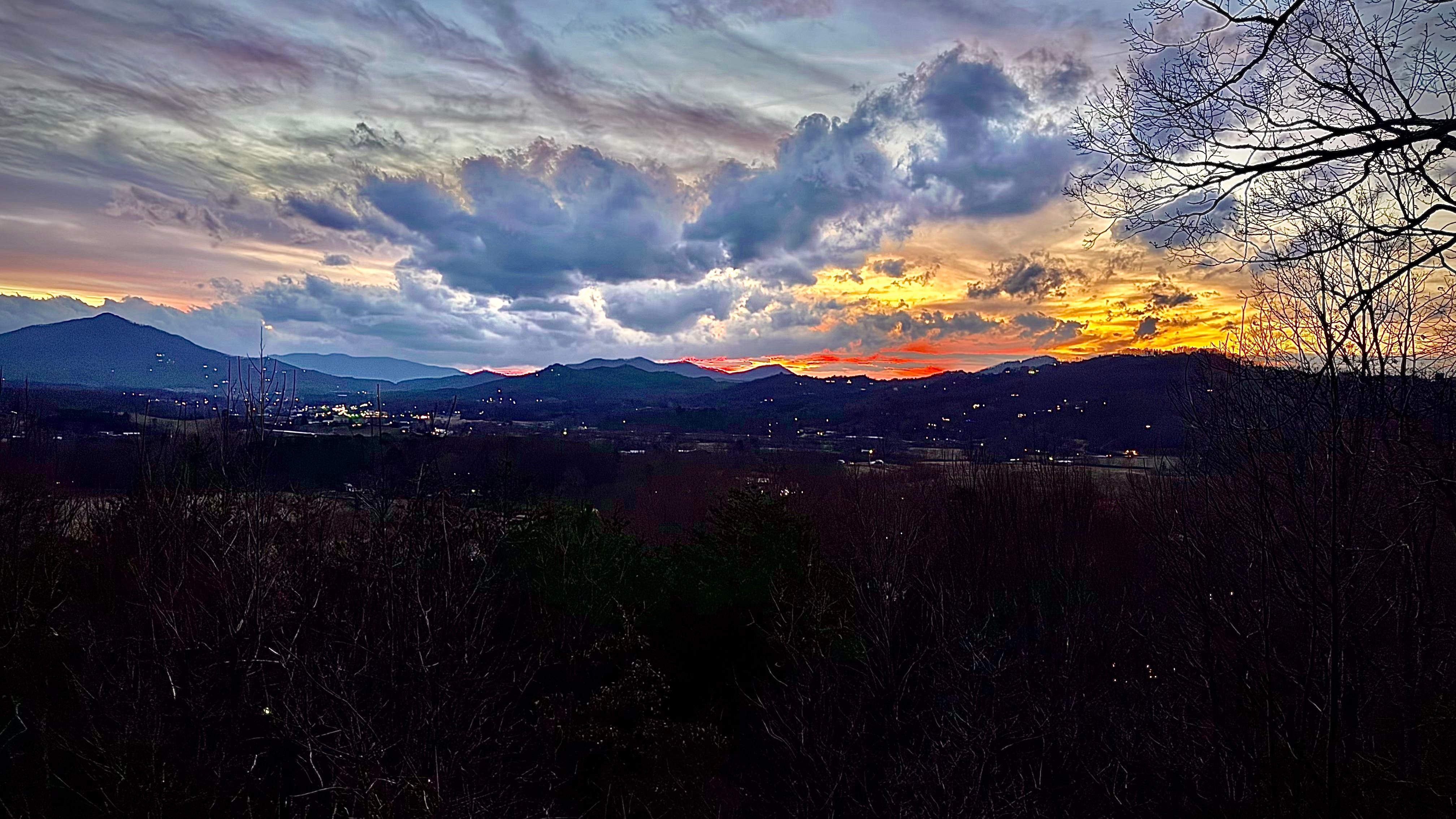 View last night from the deck.