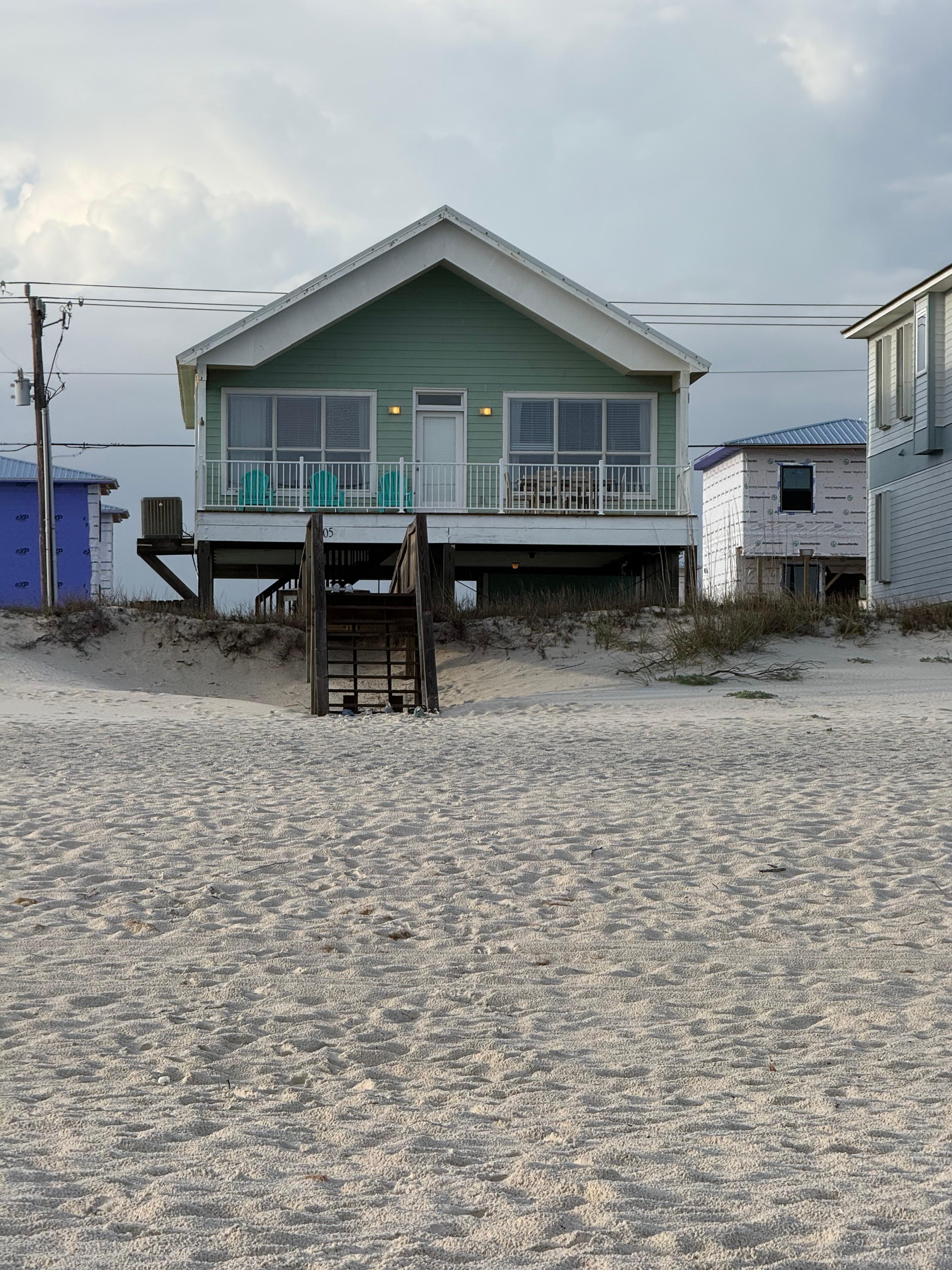 View of house from the beach.